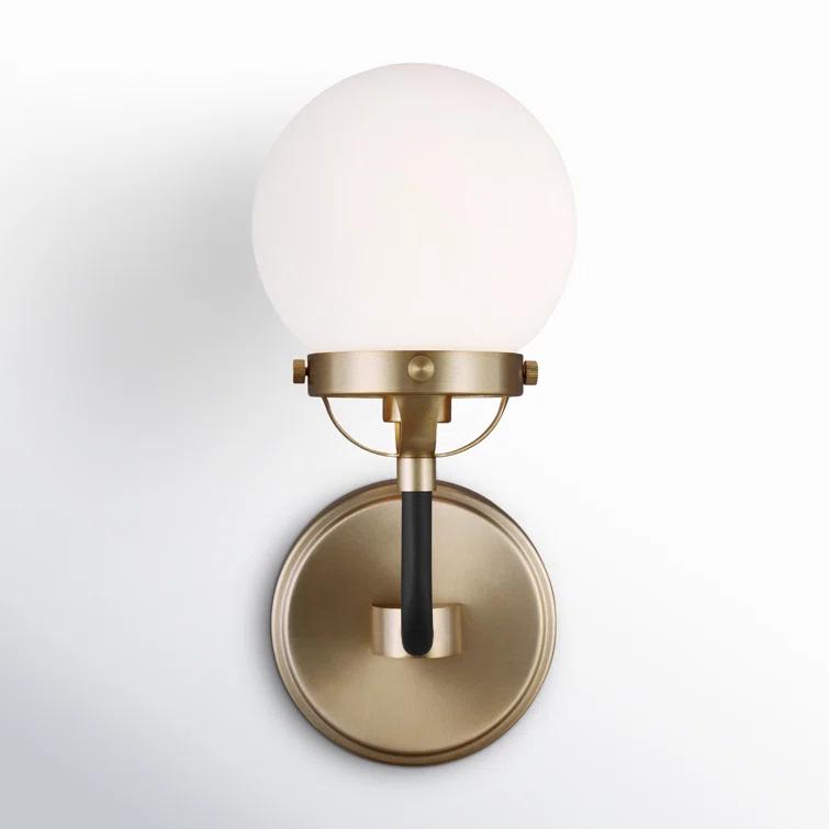 Generation Lighting Cafe 5.25-in W 1-Light Satin Bronze Modern/Contemporary Wall Sconce