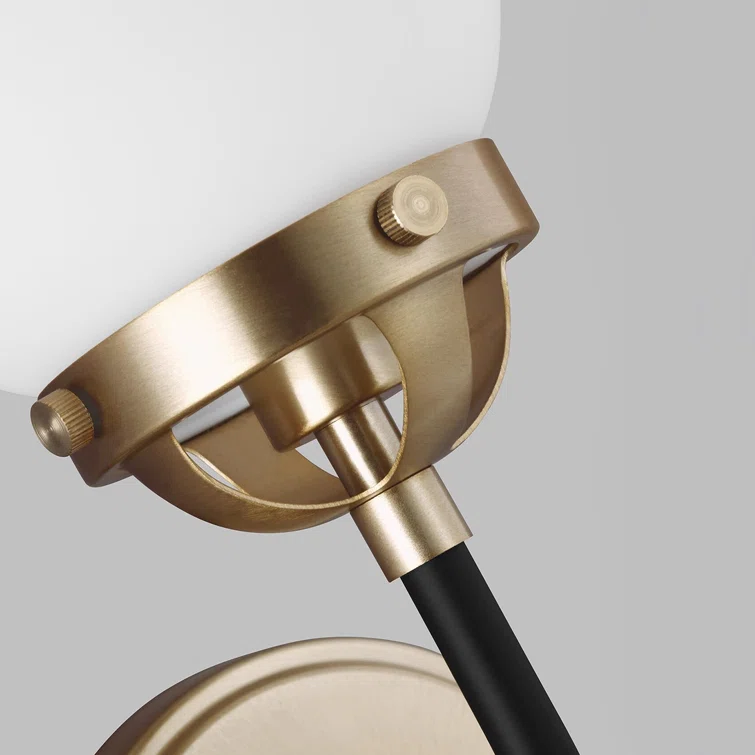 Generation Lighting Cafe 5.25-in W 1-Light Satin Bronze Modern/Contemporary Wall Sconce