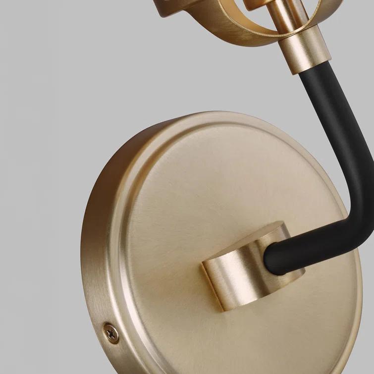 Generation Lighting Cafe 5.25-in W 1-Light Satin Bronze Modern/Contemporary Wall Sconce