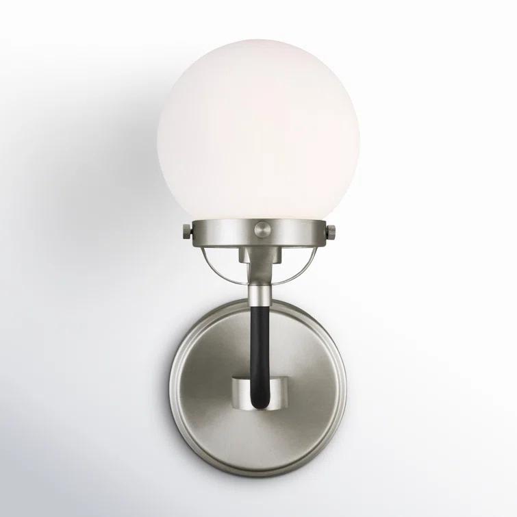 Generation Lighting Cafe 5.25-in W 1-Light Brushed Nickel Modern/Contemporary Wall Sconce