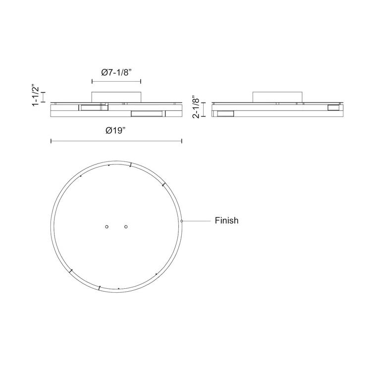 Kuzco Lighting Anello Minor LED Flush Mount
