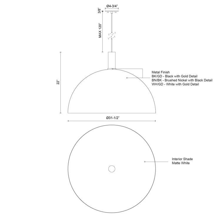 Archibald 1 - Light Single Pendant