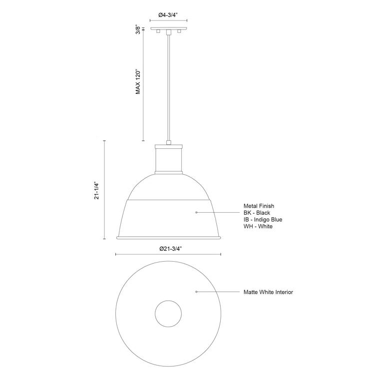 Irving 1 - Light Single Pendant