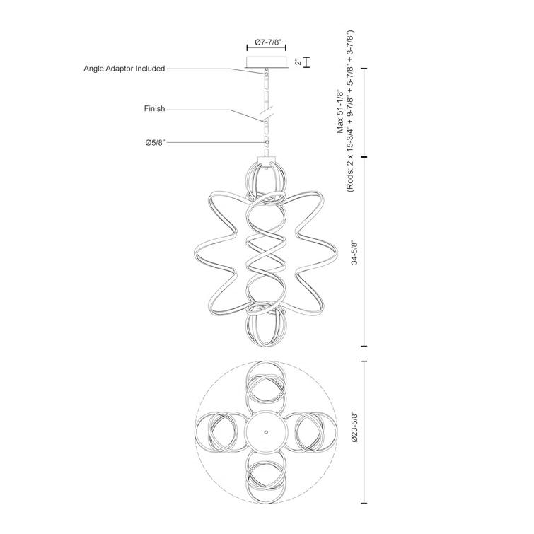 Synergy 1 - Light LED Unique/Statement Pendant