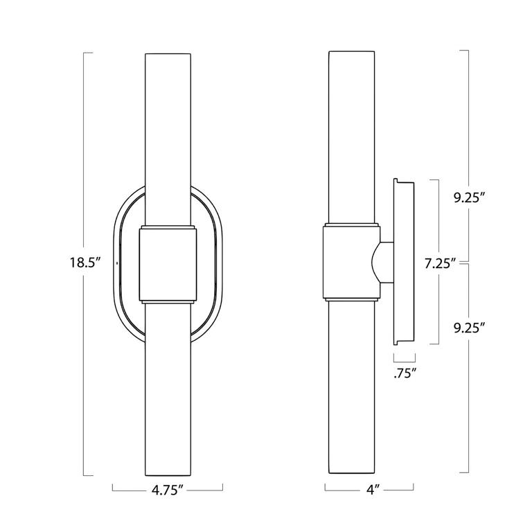 Dixon Double-Light Oil Rubbed Bronze Sconce with Opal Glass Shade