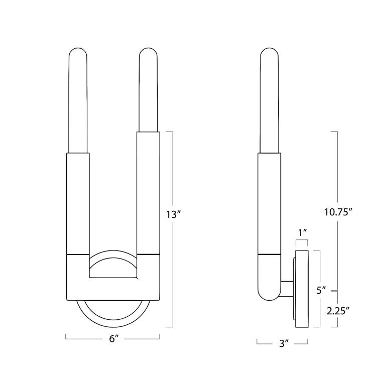 Wolfe Sconce by Regina Andrew - Polished Nickel