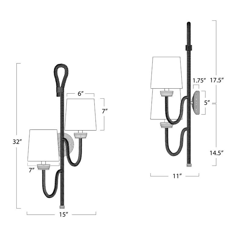 Regina Andrew Bimini Double Sconce