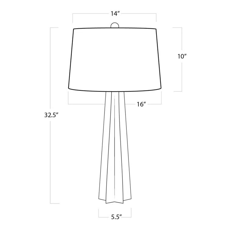 Glass Star Table Lamp