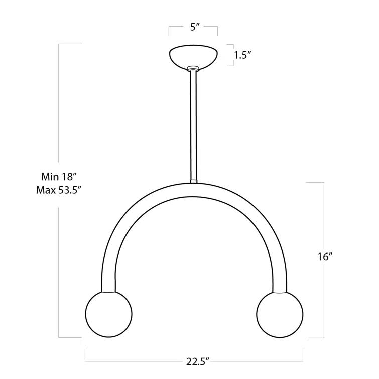 Happy Pendant Light by Regina Andrew - Polished Nickel / Small