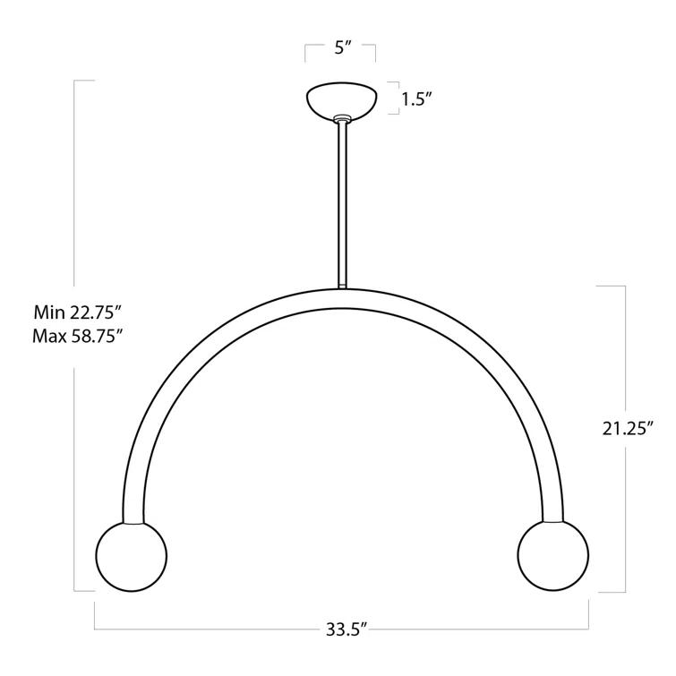 Happy Pendant Light by Regina Andrew - Polished Nickel / Large