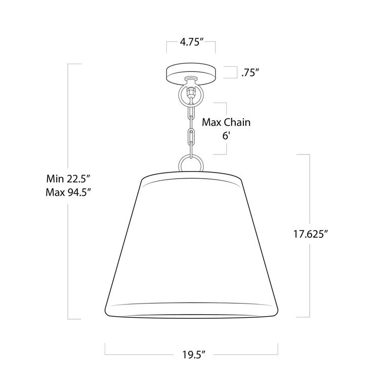 Regina Andrew Augustine Outdoor Pendant