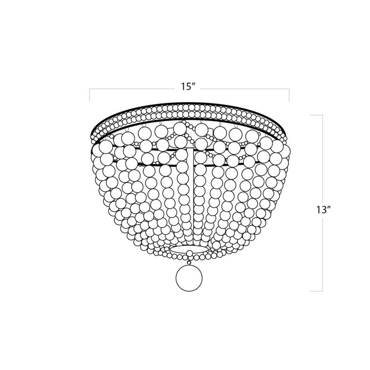 Malibu Flush Mount Light by Regina Andrew