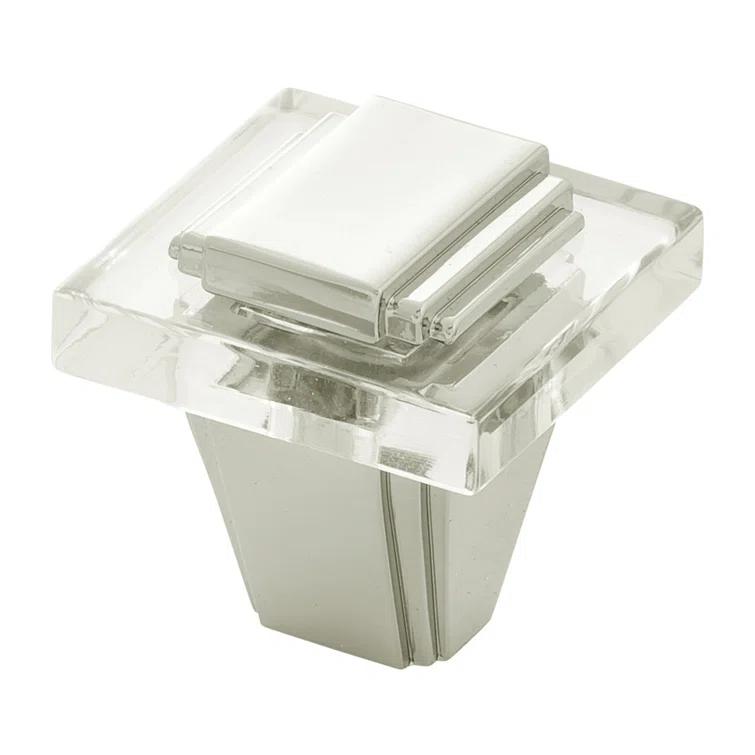 Belleclaire 1-1/4 in. Satin Nickel Square Knob