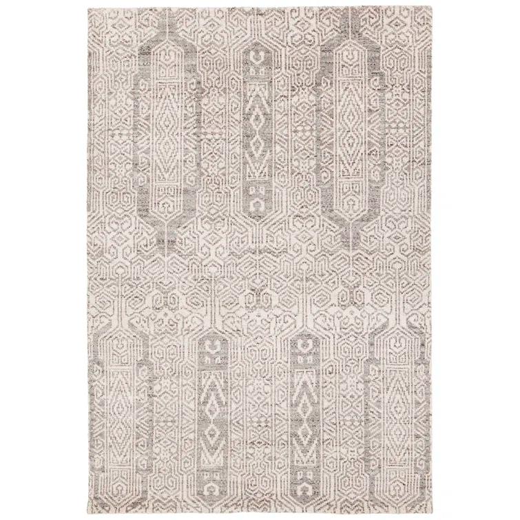 Isla Hand-Knotted Gray/Cream Area Rug