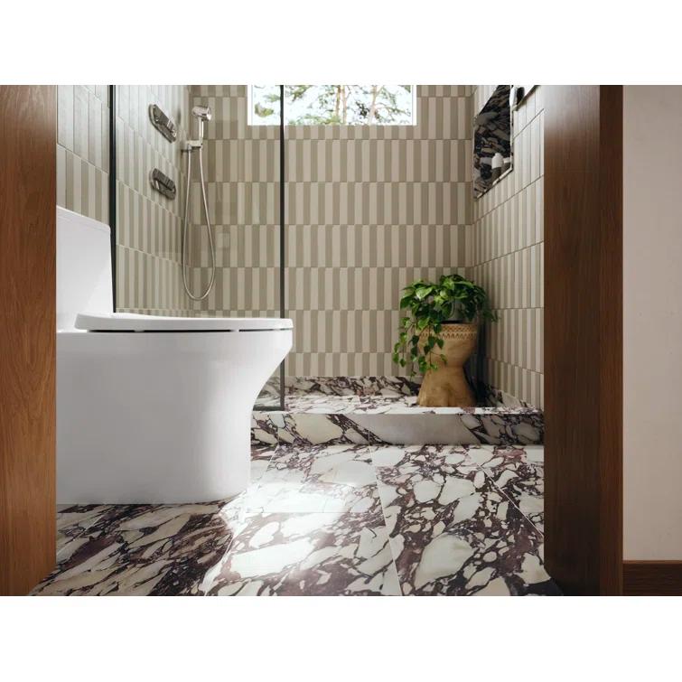 Kohler Spacity One-Piece Compact Elongated Toilet With Skirted Trapway, 1.28 Gpf K28020-0