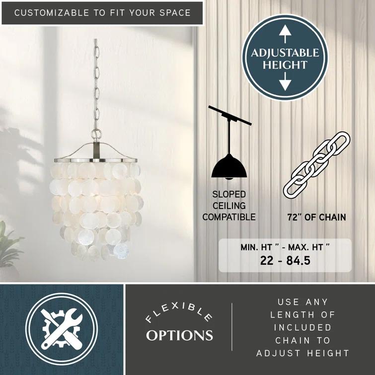 Icarus 1 - Light Satin Nickel Single Pendant