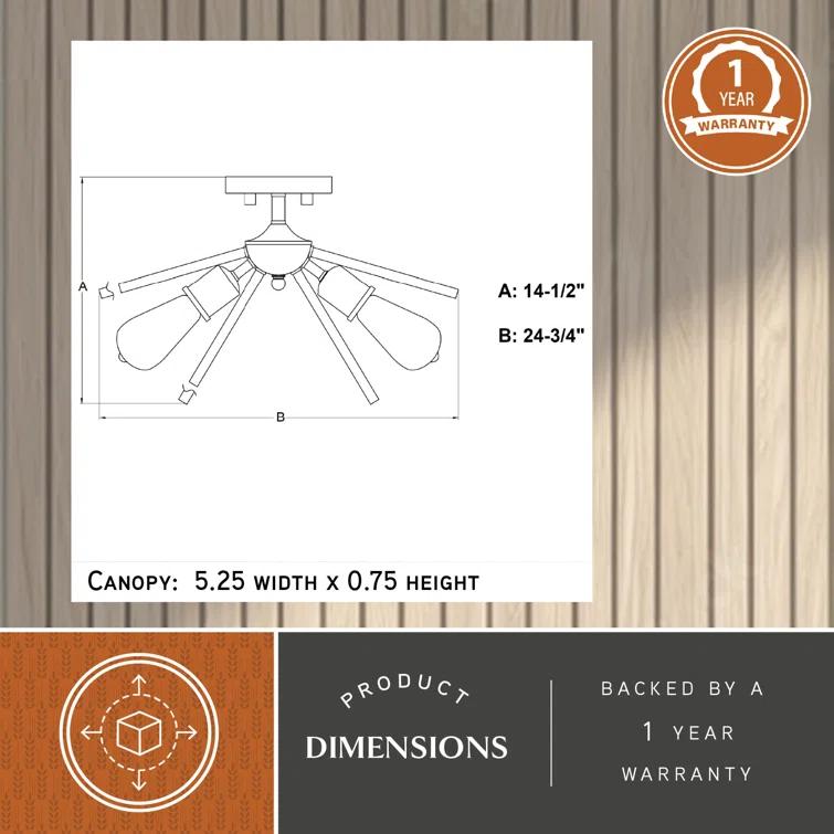 Eya Semi Flush Mount