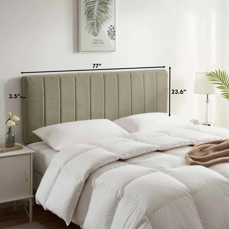 Chastelyne Upholstered Easy Assemble Wall Mounted Headboard