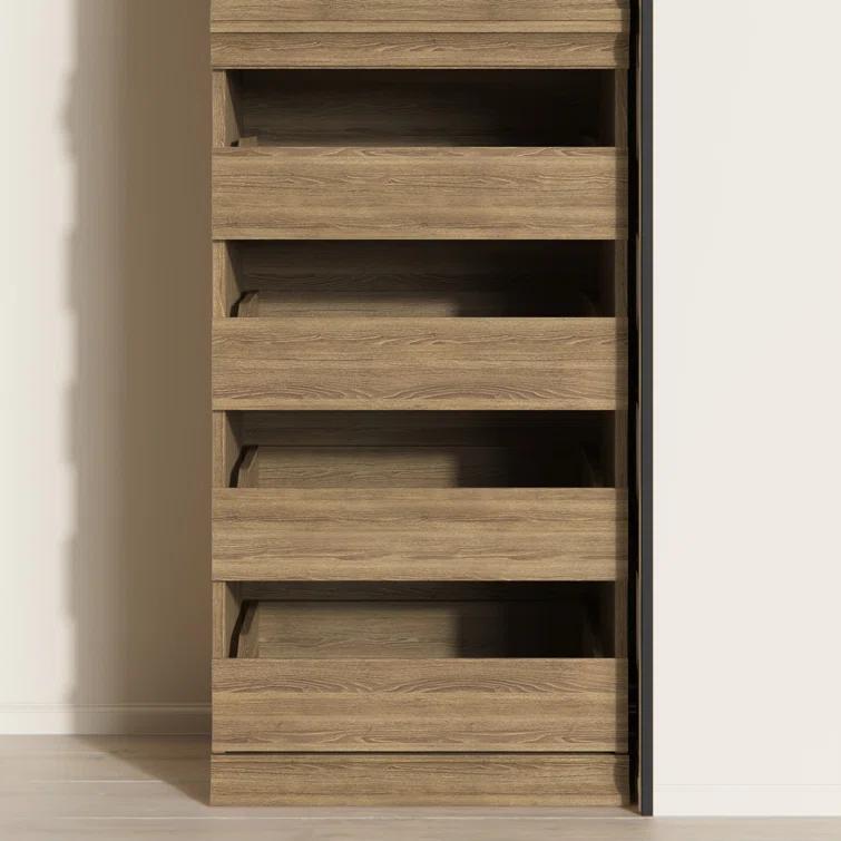 Modular Storage 21.38" W Drawer Unit with 4 Drawers