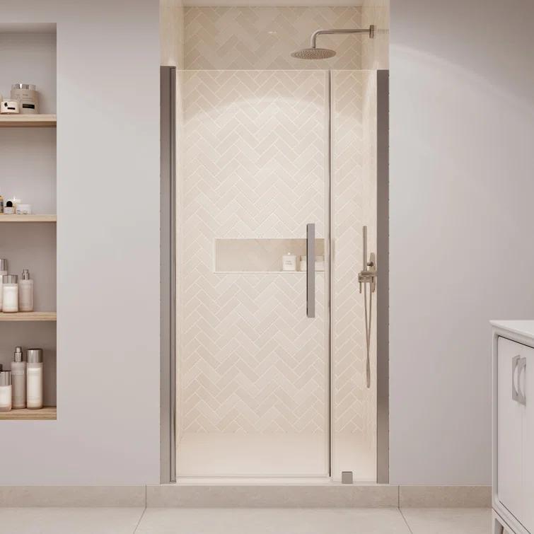 OVE Decors Pasadena 39 7/16 To 41 3/8 In. W X 72 In. H Alcove Frameless Pivot Shower Door