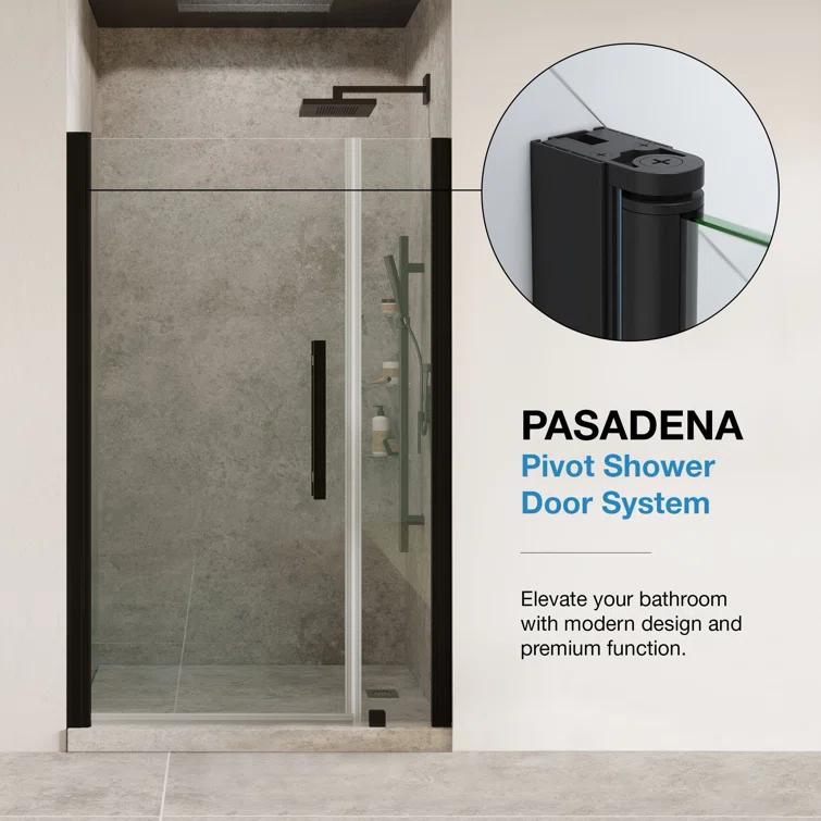 OVE Decors Pasadena 28 To 29 3/8 In. W X 72 In. H Alcove Frameless Pivot Shower Door , 2025