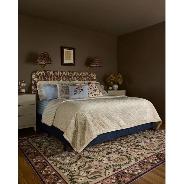 Rifle Paper Co. x Loloi Canopy Aubergine Area Rug