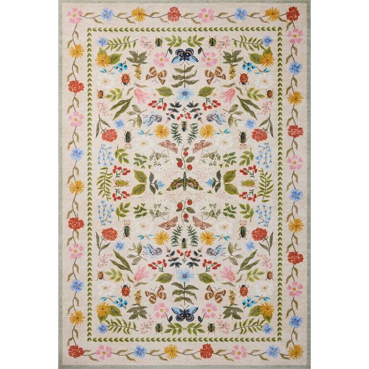 Rifle Paper Co. x Loloi Canopy Cream Area Rug
