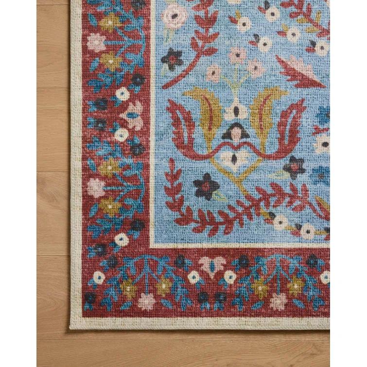Rifle Paper Co. x Loloi Canopy Red / Blue Area Rug