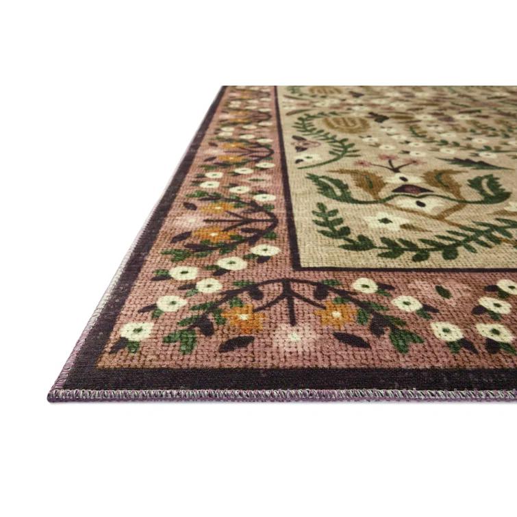 Rifle Paper Co. x Loloi Canopy Aubergine Area Rug