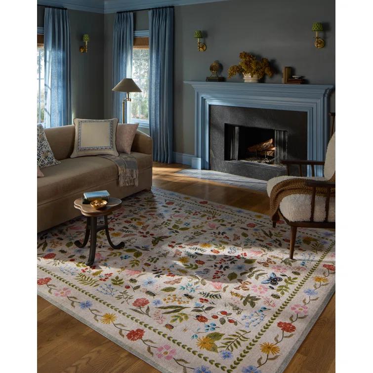 Rifle Paper Co. x Loloi Canopy Cream Area Rug