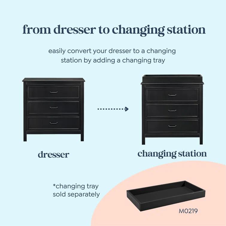 Charlie 3 Drawer Dresser