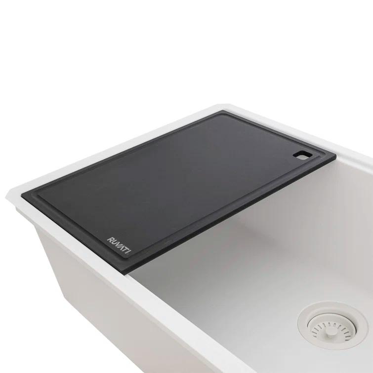 Ruvati 33-inch Undermount Workstation Granite Composite Kitchen Sink