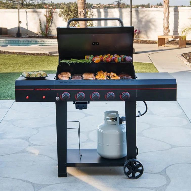 Megamaster 5 - Burner Liquid Propane Gas Grill