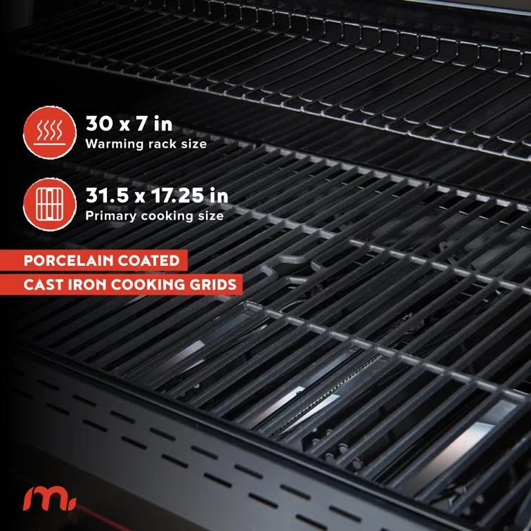 Megamaster 6 - Burner Freestanding Liquid Propane Gas Grill