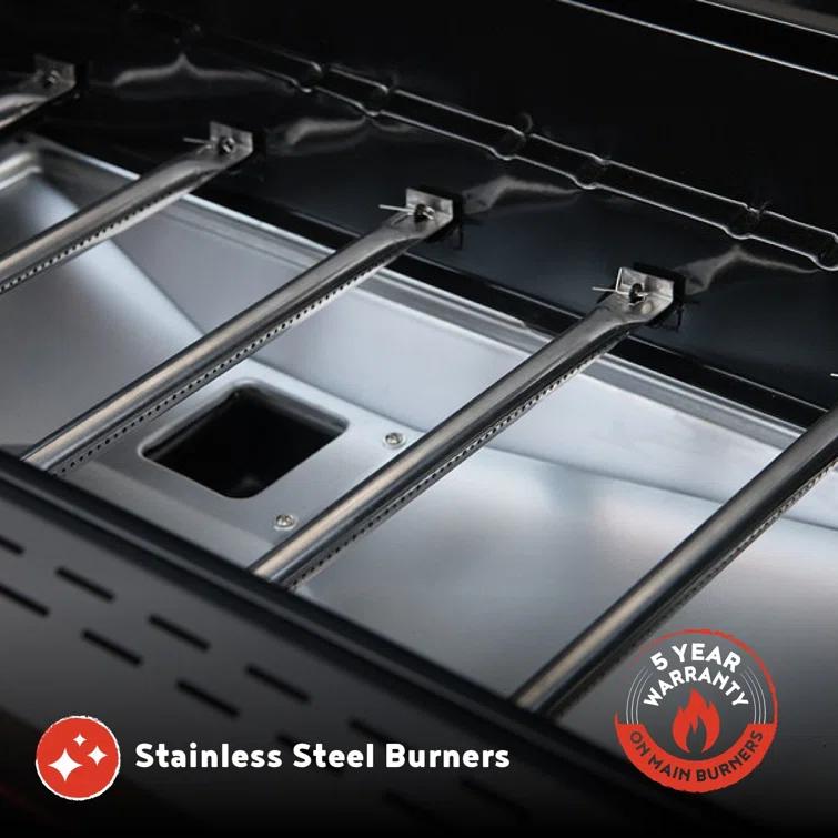 Megamaster 6 - Burner Freestanding Liquid Propane Gas Grill
