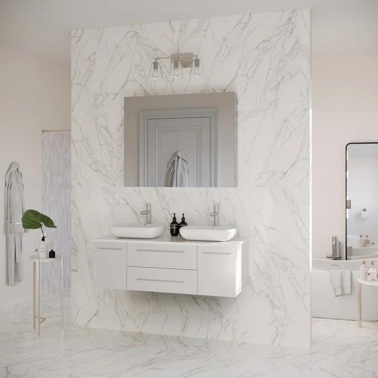 Fresca Lucera 47" Wall Mount Single Vessel Sink Bathroom Vanity Base Only (Top & Sink Not Included)