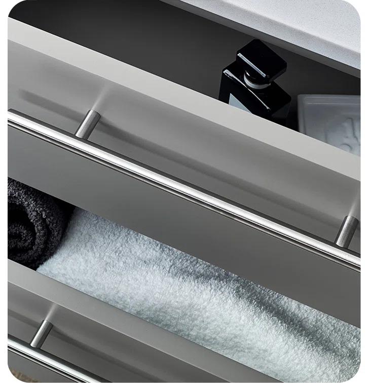 Lucera 72" Wall Mount Modern Bathroom Vanity with Top & Double Vessel Sinks - Faucets Not Included