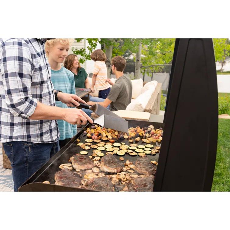 Blackstone 4-Burner 36" Omnivore Griddle with Hood and Extendable Side Shelves