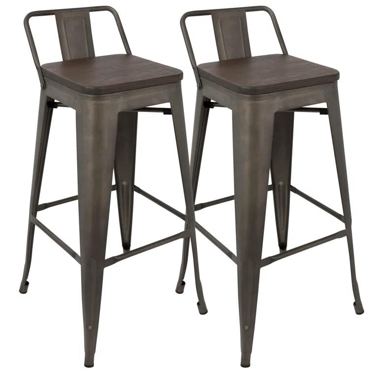 Counter Stool with Metal Frame