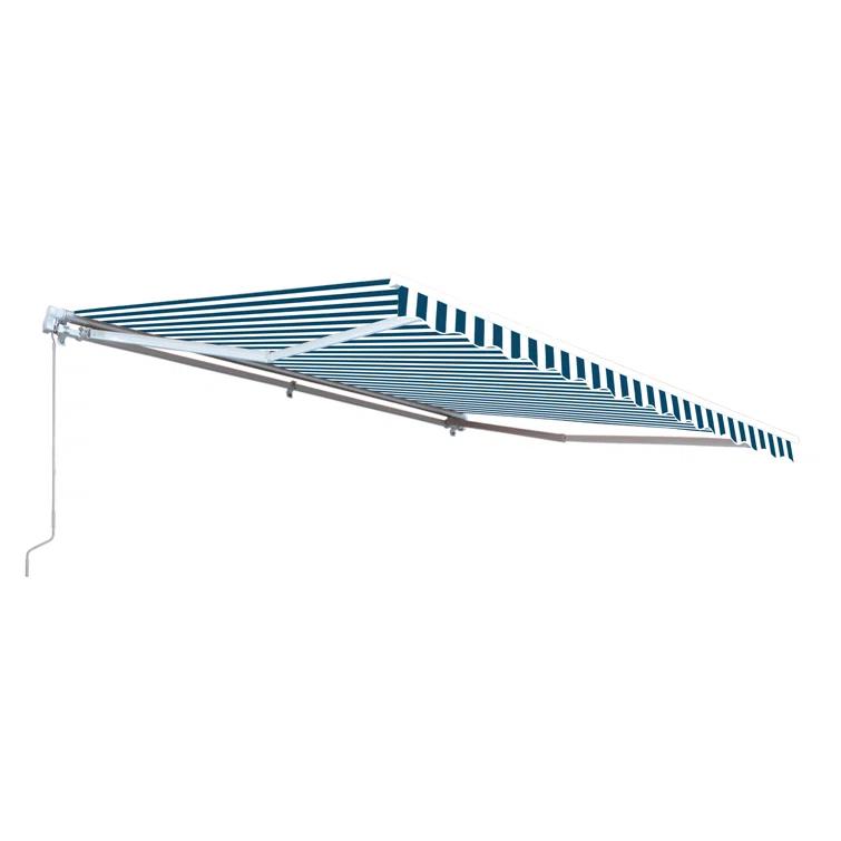ALEKO Motorized Retractable Outdoor Awning with White Frame