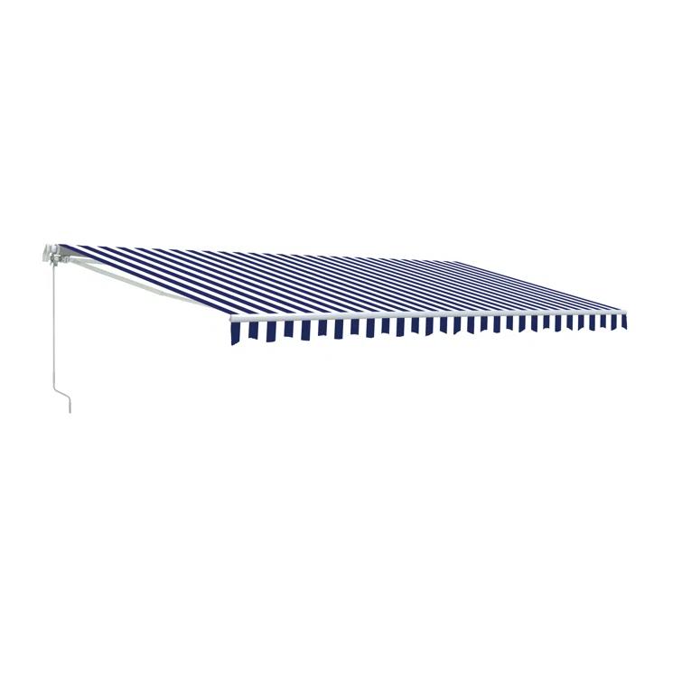 ALEKO Motorized Retractable Outdoor Awning with White Frame