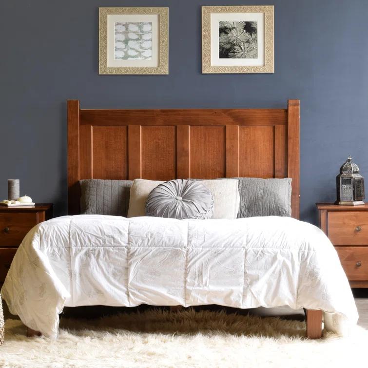 Shaker Solid Wood Panel Bed