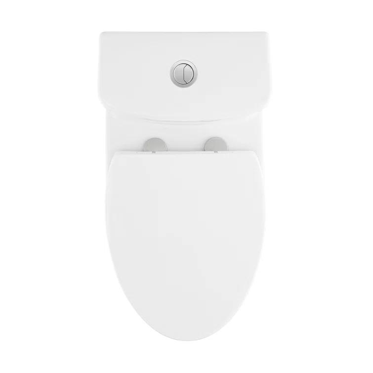 Swiss Madison CT-1T104 Fulton One-Piece Elongated Toilet Dual-Flush 1.1/1.6 Gpf