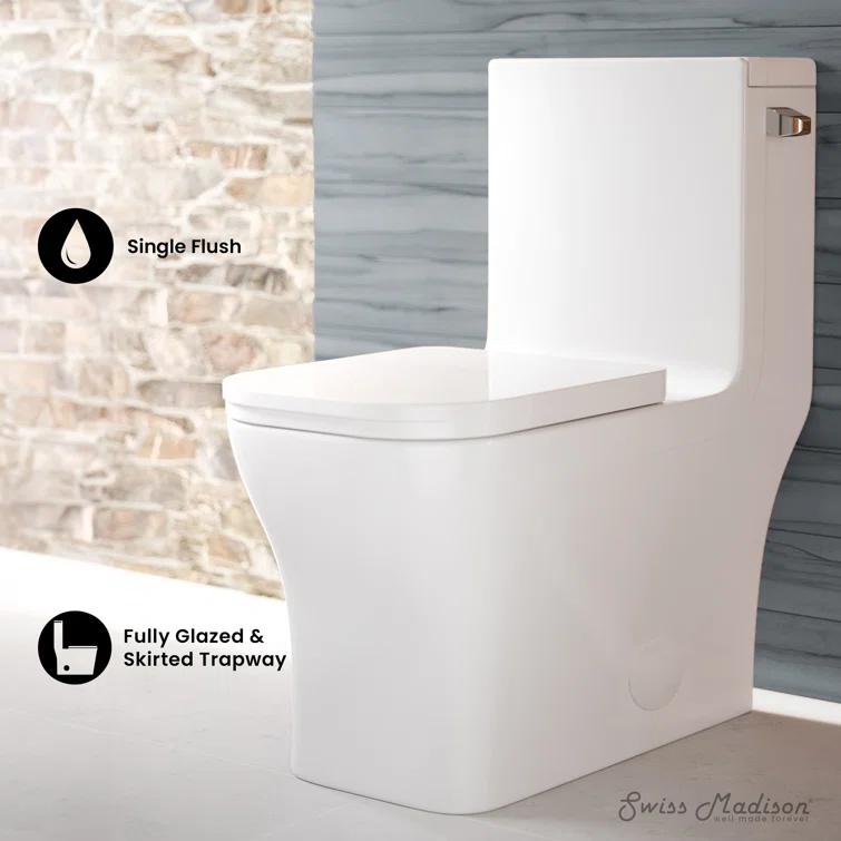 Concorde One-Piece Square Toilet Dual-Flush 1.1/1.6 gpf