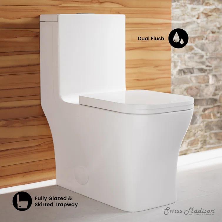Concorde One-Piece Square Toilet Dual-Flush 1.1/1.6 gpf