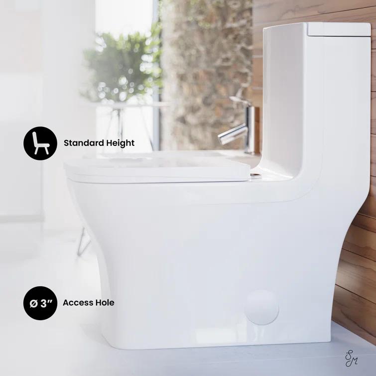 Concorde One-Piece Square Toilet Dual-Flush 1.1/1.6 gpf