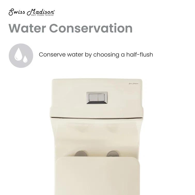 Concorde One-Piece Square Toilet Dual-Flush 1.1/1.6 gpf