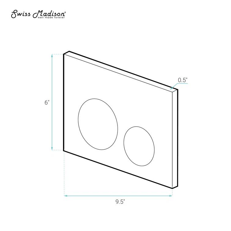Wall Mount Actuator Push Button Plate