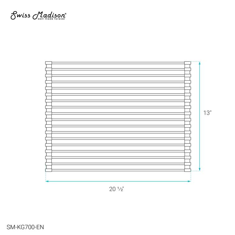 Swiss Madison 20" x 12" Kitchen Sink Grid