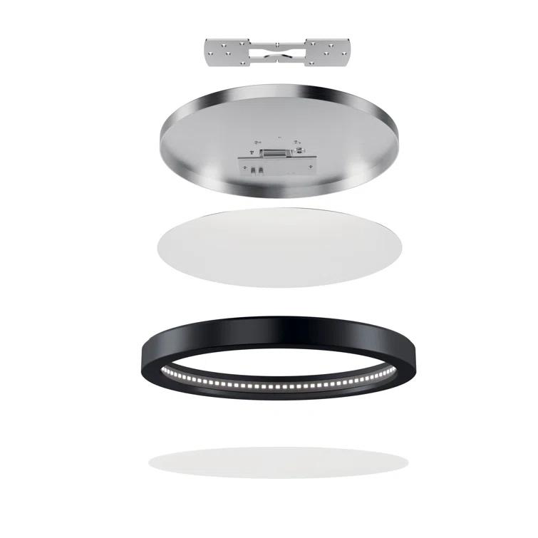 Kichler Lighting Ara Integrated 9.25" LED Flush Mount in a Black Finish